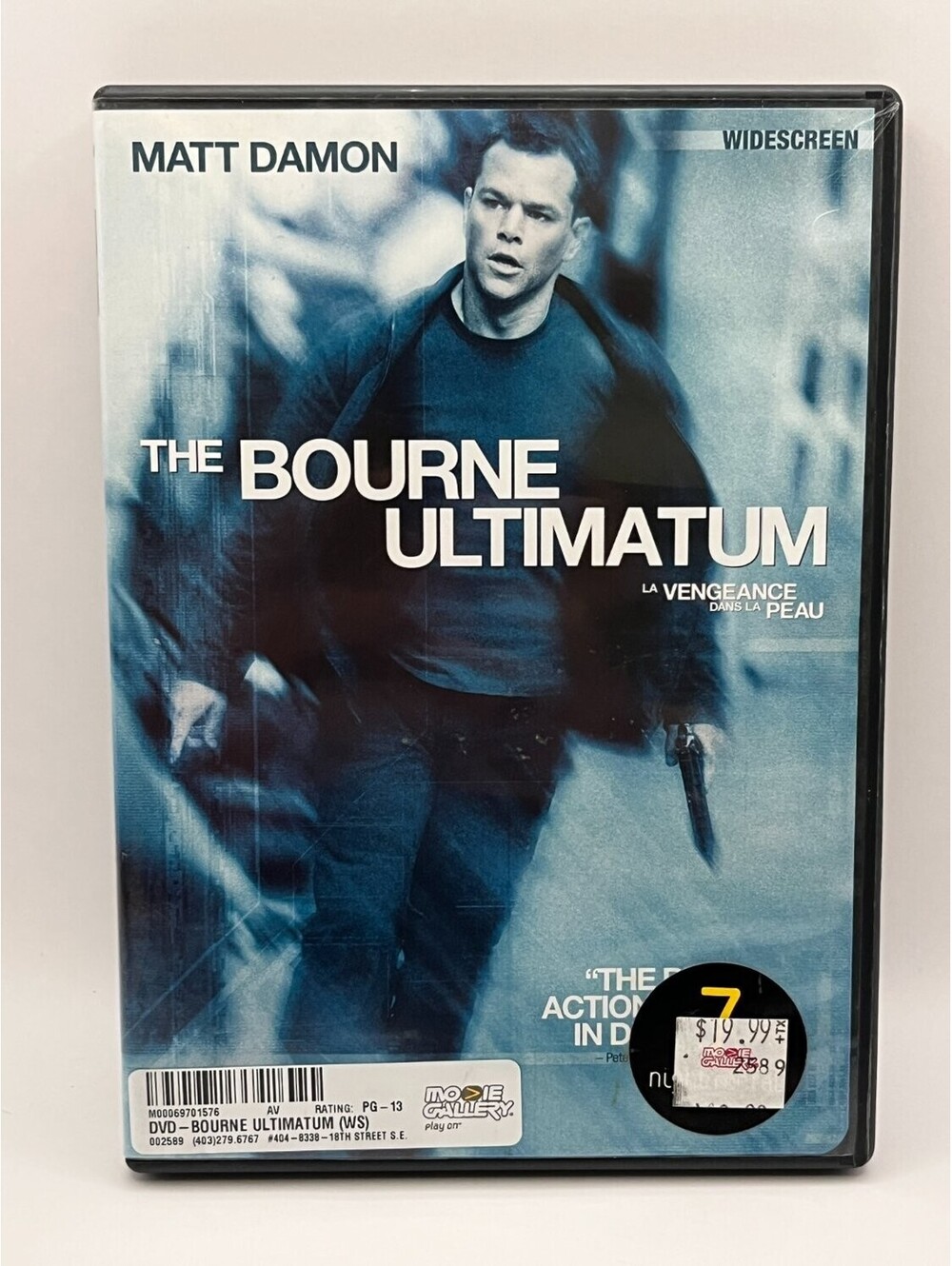 The Bourne Ultimatum DVD Widescreen Edition Matt Damon 2007 Action